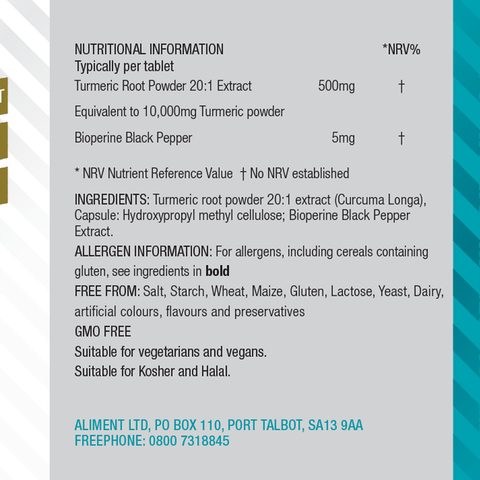 Turmeric & Bioperine 60 Capsules