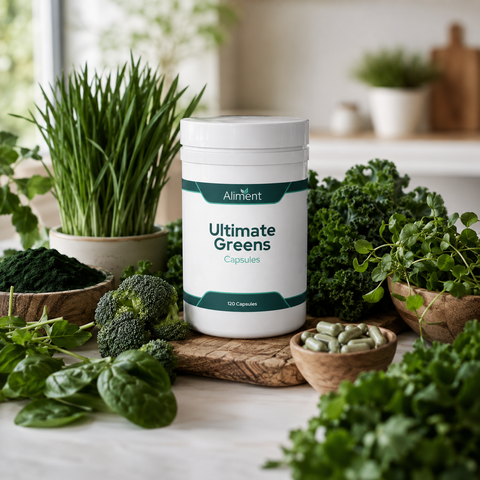 Ultimate Greens Capsules | Super Greens with Pre & Biotics