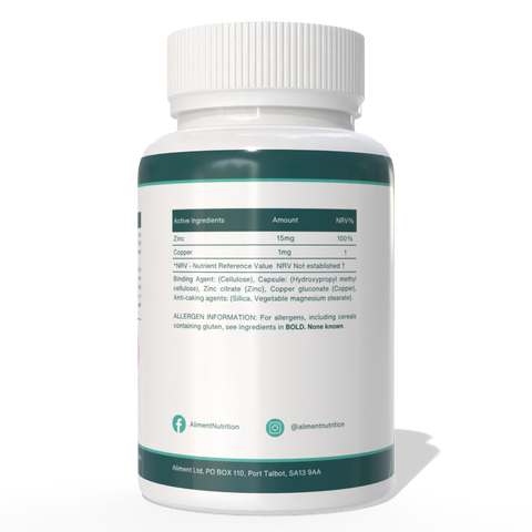 Zinc Citrate Supplement – 60 Capsules