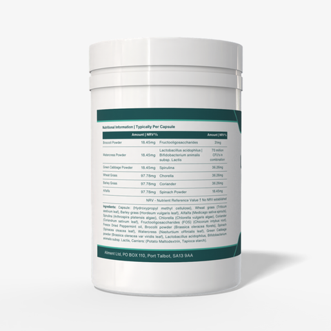 Ultimate Greens Capsules | Super Greens with Pre & Biotics