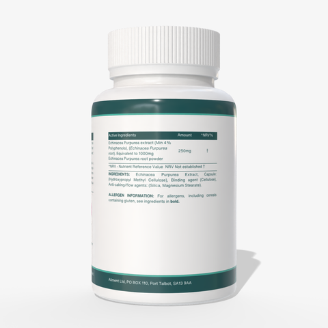 Ultra Echinacea Capsules – 1000mg Equivalent, 60 Capsules
